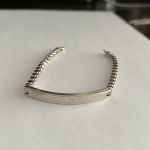 Tiffany & Co SARA engraved bracelet